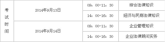2014��������I(y��)�������ԇ�r(sh��)�g��9��13-14��